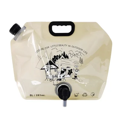 Custom Printed Large Capacity Portable Reusable Water Storage Bag Foldable Drinking Water Bottle Bag BPA Free