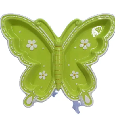 Butterfly Shape Ceramic Pie Plate Wholesale, Custom Accept Gift & Craft