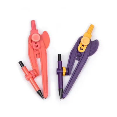 Single Drawing Measurement Stationery Gift Candy-colored Metal Compasses Set Elementary School Net Red Compasses