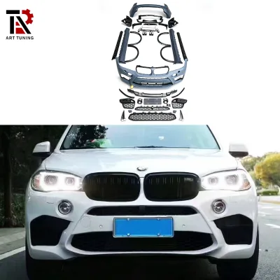 For BMW X5 F15 Upgrade  X5M Body Kit Front&rear Bumper Side Skirts Exhaust Tip