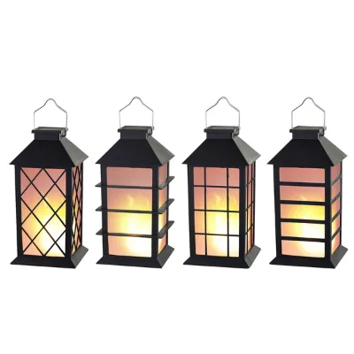 New Design Antique Plastic Flicking  Flameless LED  Lantern Passed Droptest