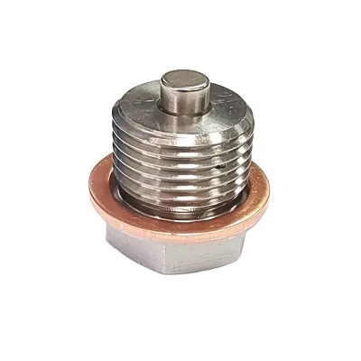 M16X1.5 M20X1.5 Magnetic Oil Drain Plug Auto Part Fuel Drain Plug Stainless Steel Oil Drain Plug with Red Gasket