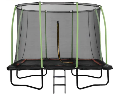 7FTX10FT Rectangular Fitness Trampoline Combo with Safety Net Sports & Entertainment Product