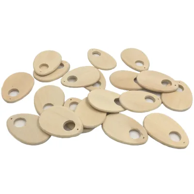 Creative DIY Maple Wood Water Drop Shape Gum Wood Beads Wood Color Handmade Baby Pacifier Chain Accessories