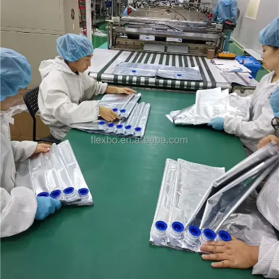 Standard for Packing Storage Bag Aseptic Bib Bag-in-Box with Valve for Mineral Water Energy Drinks