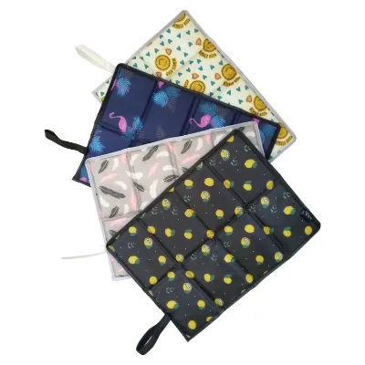 Thick Fabric Folding Cushion with 20 Fold, Outdoor Mattress with Insulation, Heat and Moisture Resistance, Camping Cushion