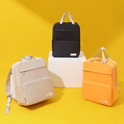 Unisex New Design Foldable Oxford Outdoor Travel Bag High Aesthetic Solid Color Anti-Theft Backpack for Students