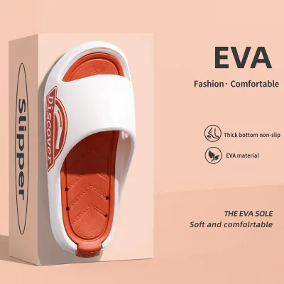 EACH Summer Outdoor Slippers Open Toe Non-Slip Thick Soles Flip-Flops Trendy Comfortable Home Wear Couples Includes Deodorant