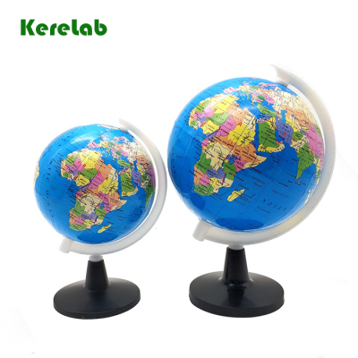 Wholesale High Quality Plastic Rotating Teaching Education World Globe Model PVC Earth Globe 10.6