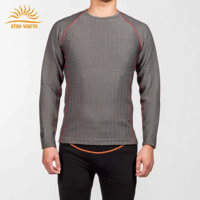 Washable Warm and Safe Men 5V 7.4V 12V Electric Battery Heated Shirt for Motorcycling Skiing Outdoor Sports
