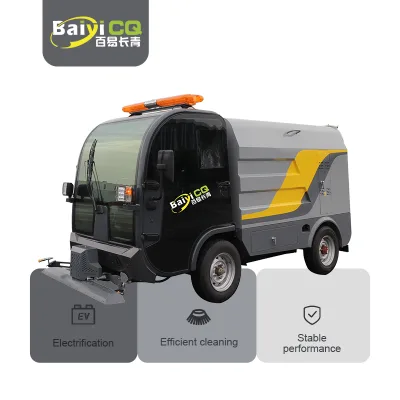 Baiyi-C15 Green Energy Electric High-Pressure Cleaning Vehicle Road Washing Machine Street Washer Truck