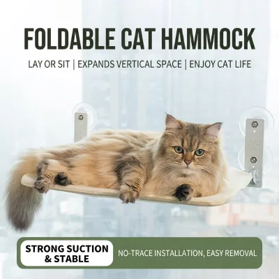 Foldable Balcony Summer Breathable Mat Cat Hammock Powerful Suction Cup Cat Hanging Window Hammock Fat Cat Cat Nest