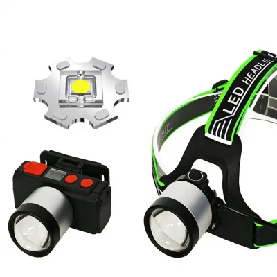 New Black/Silver Laser Headlamp LED Outdoor Lightweight Hiking Camping Cycling Light Multi-function Strong Light Head-mounted