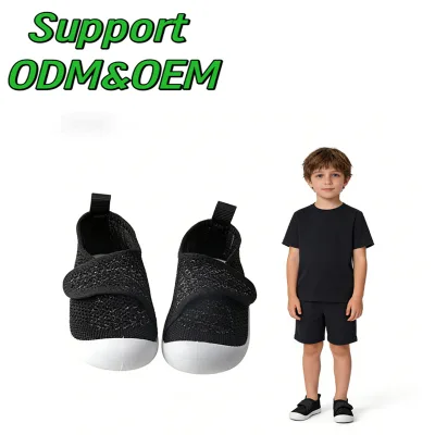 Breathable Mesh Shoes Comfortable Anti Slip Flexible Soles Hook and Loop Closure Strap