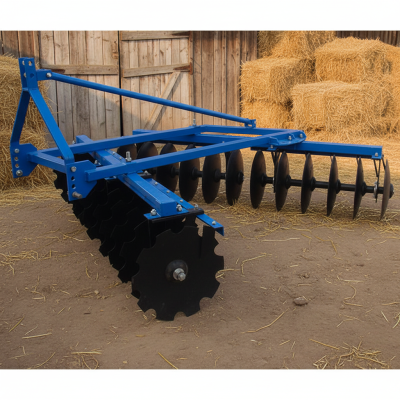 Mini-Type Disc Harrow with Durable Carbon-Steel Discs for Orchard and Small Plot Farming