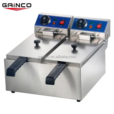Double tank removable cooking fryer/mini deep electric fryer