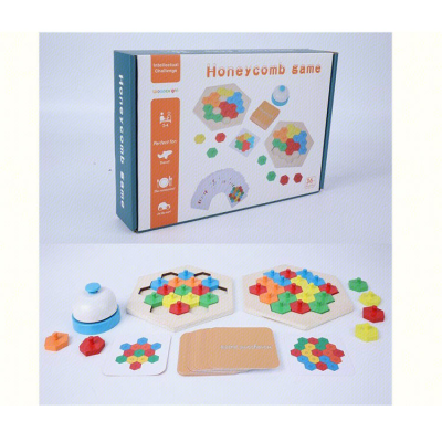 Games Educational Wooden Hexagon Battle Game Games Educational
