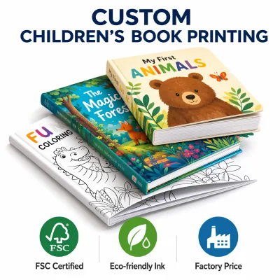 Professional Custom FSC Certified Paper RoHS Oil Children's Story Book Printing Factory OEM Services