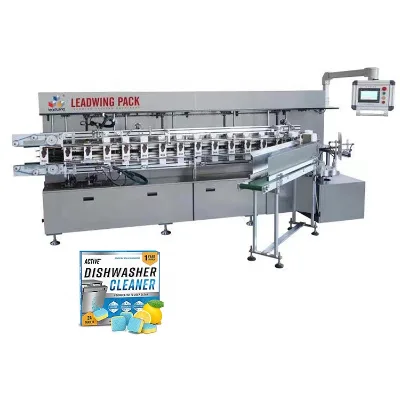 Automatic Dishwasher Cleaner Tablets  Vertical Cartoning Machine Carton Box Packing Machine