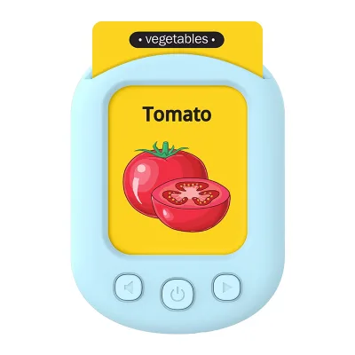 Intelligent Card Learning Machine for Toddlers Flash Educational Montessori Support Custom Language Battery Powered Made Plastic