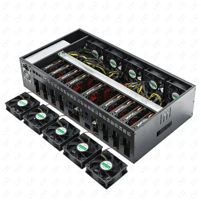 X79 Gpu Rig case Support 9 Gpu Computer Server case Rig Frame case Rig Gpu Frame
