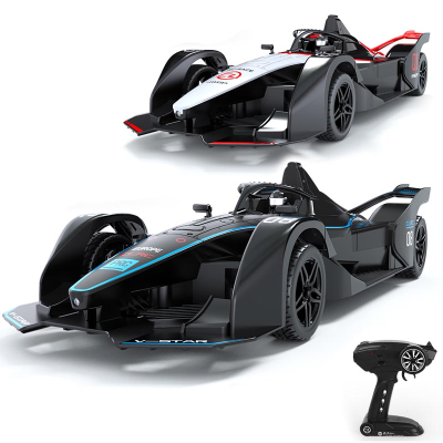 1/10 2.4G RC Car Plastic Track Sports Racing Car Flexible Steering High Speed Drifting Vehicle