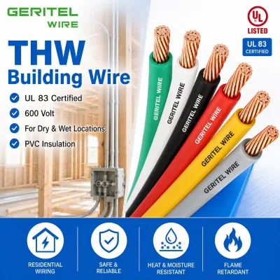 Professional Manufacturer Copper Cable Thw 2 UL Standard Electrical Cable for Safe Power Distribution and Construction Wiring