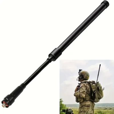 Gooseneck CS Tactical Antenna Dual Band VHF UHF Ham Radio Compatible Kenwood Baofeng UV-5R BF-F8HP UV-82 BF-888S UV HHTX