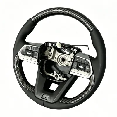 Custom Flat Bottom Steering Wheel for Toyota Supra Prado Yaris 250 80 86 J150 LC250 90 Series