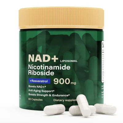 NAD Liposomal Nicotinamide Riboside Resveratrol Quercetin Capsules Safe for Pregnant Women Adults Antioxidant Supplement for Men