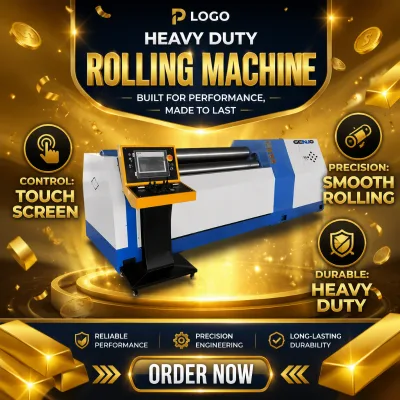 High Precision 4-Roll Plate Bending Roll Machine HC4R-30*3000 Full Hydraulic for Complex Curved & Conical Metal Workpieces