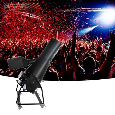 Electric Color Outdoor Event 1000W Stage Confetti Powerful Fan Paper Confetti Blower Sprayer Machine 8-12m Wedding Party Club