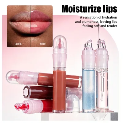 Wholesale Lip Cosmetic Bulk Shiny Mirror Finish Lip Gloss Hydrate Brighten Lips Waterproof Daily Lip Oil Makeup Private Label