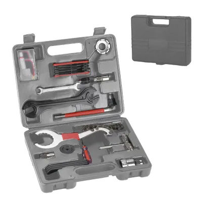 Outdoor rider bicycle repair kit bicycle kit with carrying case portable bicycle kit
