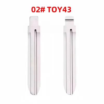 KEYDIY Blade # 02 TOY43 Middle groove Thickness 2.8mm Suitable for External Gear TOY Camry Corolla Corolla Key Blade