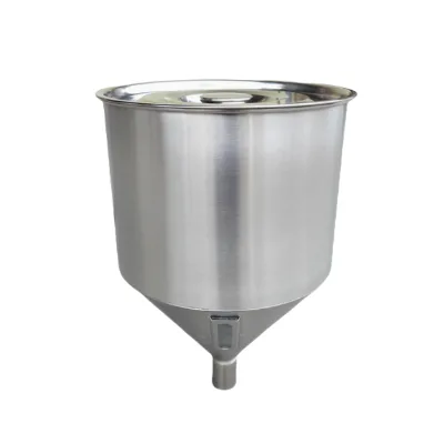 Customized Stainless Steel Injection Molding Machine Storage Conical Hopper Funnel Easy Operate Specialized Filling Machine