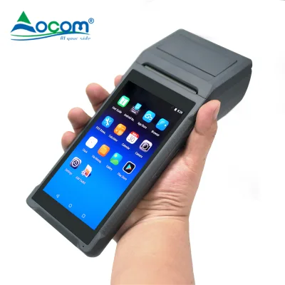 3G WIFI 8.1 OS Handheld POS Printer System 5.5" Touch Screen Mobile POS Machine with 58mm Thermal Printer