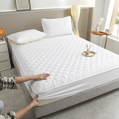 Waterproof Mattress Protector Premium Polyester Terry Deep Pocket Fitted Cover Wholesale OEM Manufacturer
