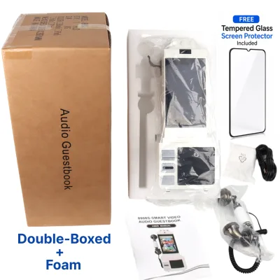 Free Tempered screen protector included SOLO Photo Booth 1080p 320kbps 64GB  8"  Wedding Video Guestbook Phone Guestbook