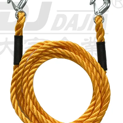 Trailer Wheel Tie Down Straps/2' Tow Rope With Hooks