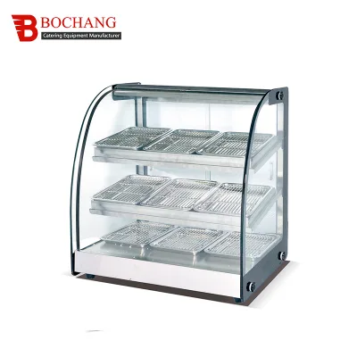 Commercial Food Insulated Commercial Fast Food Display Warmer Showcasehot Food Display Warmer