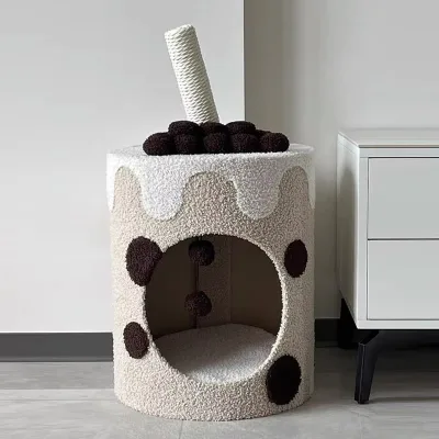 New Design Luxury Fruit Cat Houses Oversize Cat Scratcher Bed Wooden for Cats