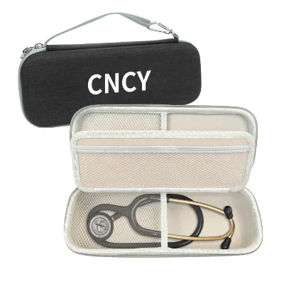Durable Custom EVA Stethoscope Case with Zipper Closure Simple Design Water Resistant Hard Shell for Travel Storage