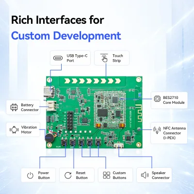 Smart Meeting AI Voice Recorder Module with WiFi 6 BLE 6.1 and Dual Microphone Development Kit