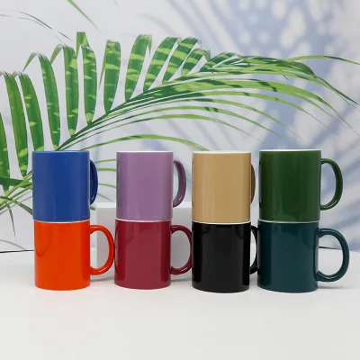 Classic Design Ceramic Two Tone Coffee Mug for Custom with Logo Water Beer Tea Wine Giveaways Gifts