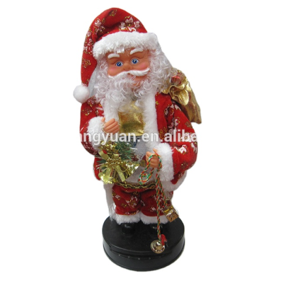 New Style Christmas Santa Doll with Music Indoor Christmas Santa