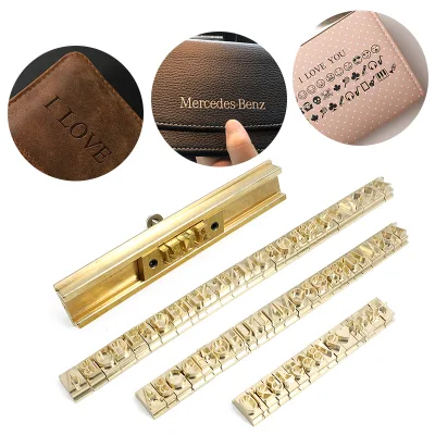 Hot Selling T-type Movable Type Copper Mold logo Mold Embossing Branding Stamping English Letters Hot Stamping Copper Mold