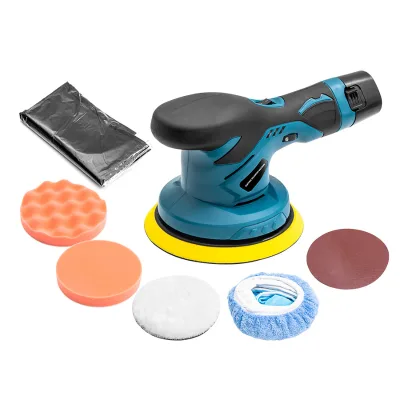 Wireless Industrial High Speed Electric Polishing Machine with Polishing Pad Portable Lithium Battery Powered Car Buffing Tool