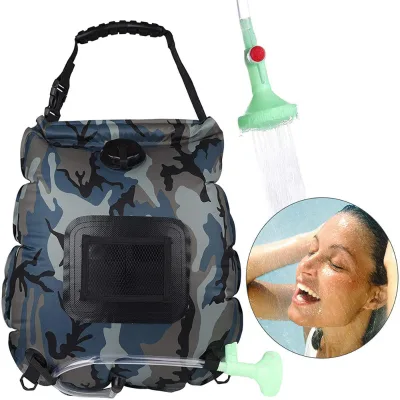 Outdoor Camping Shower Water Bag Solar Heating Portable Shower Camping Hiking Climbing Bath Equipment Ducha Portatil Camping