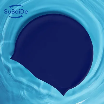 65G Silicone material for adult and kids long hair universal waterproof ear protection no cut head swimming cap